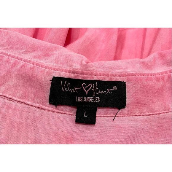 VELVET HEART Pink Long Sleeve Blouse - Picture 4 of 5